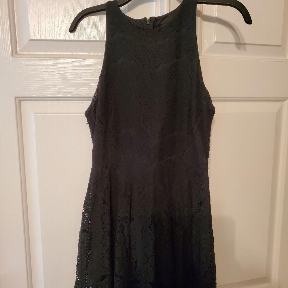 Black Halter Neckline Dress